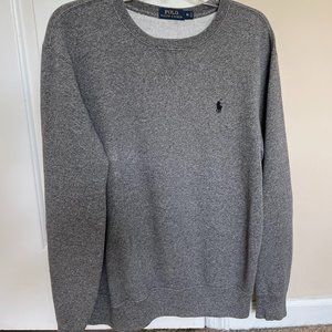 Polo Ralph Lauren Gray Men's Fleece Sweatshirt (Size M)